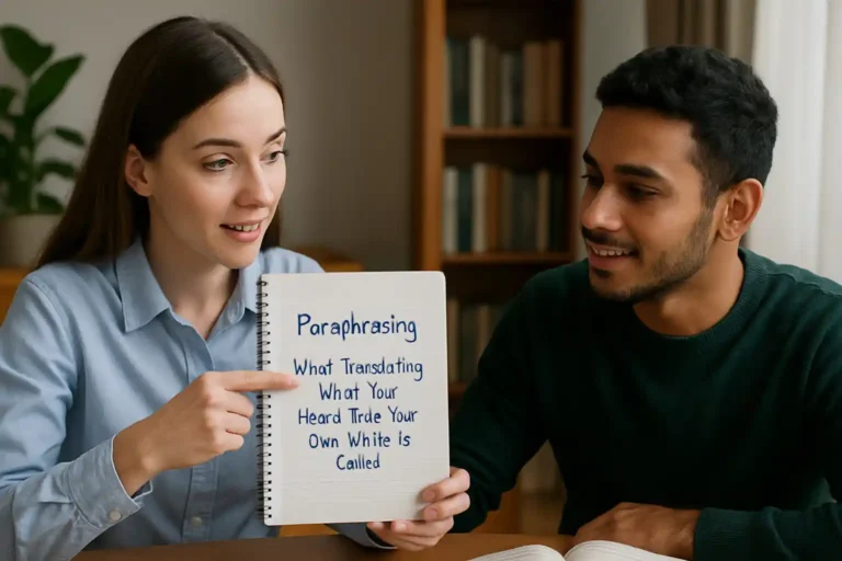 What Translating What You Heard Into Your Own Words Is Called 1 What-Translating-What-You-Heard-Into-Your-Own-Words-Is-Called_learntospeakenglish.info